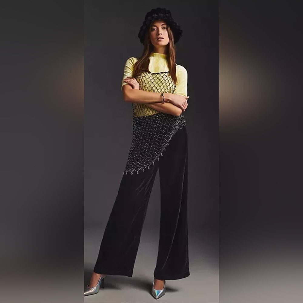 Maeve Wide-Leg Pants- Anthropologie